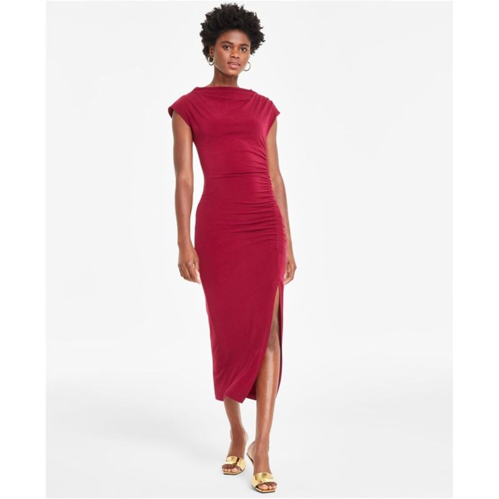 Robbie Bee Womens Ruched Bodycon Dress, NWT